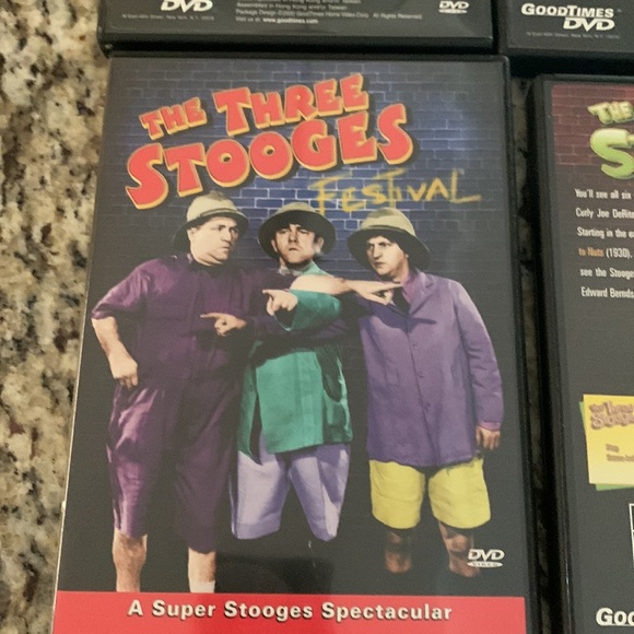 The Three Stooges 4 pack DVD set. See photos for details. Bundle with other - Picture 12 of 13